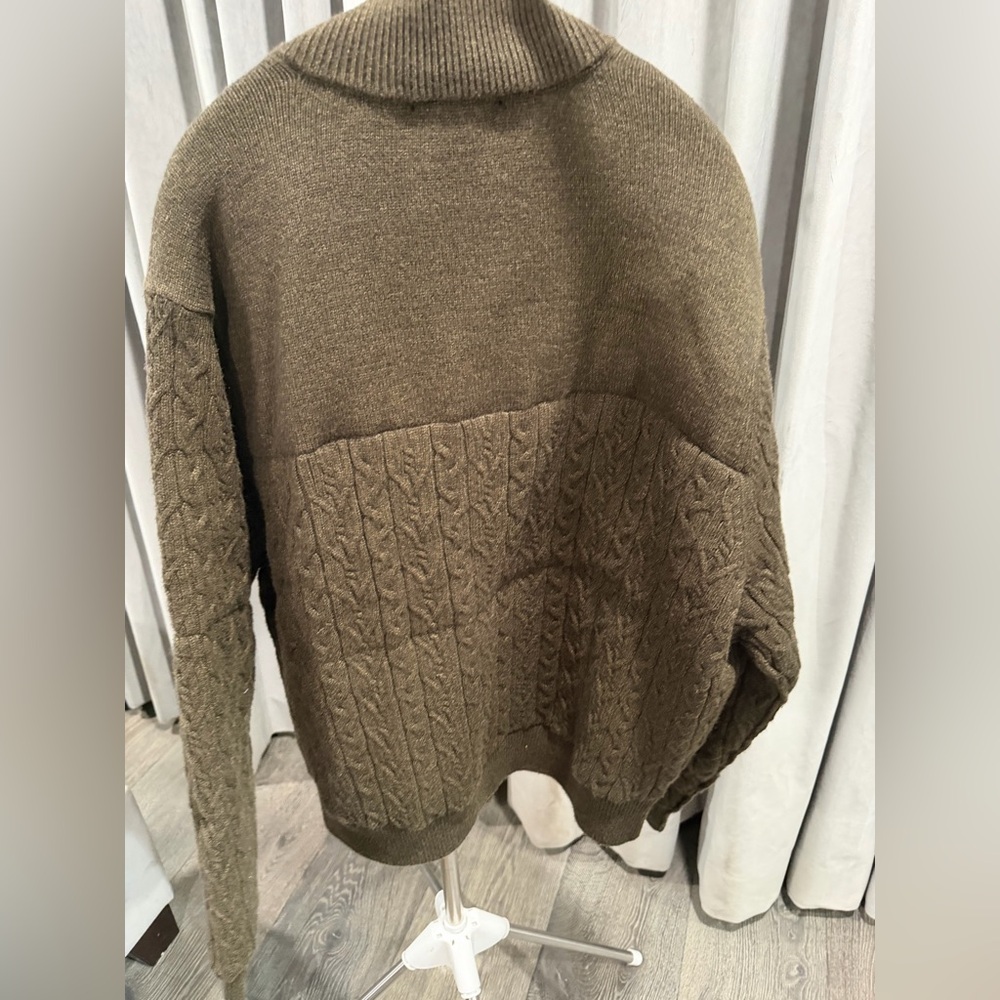 RetroFête Khaki Women's Bomber Jacket - Picture 3 of 3